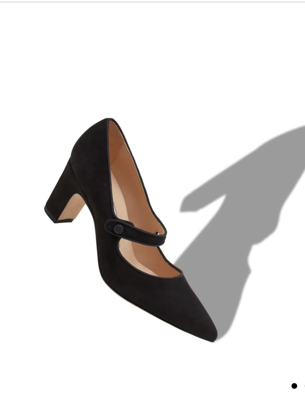 NEW CAMPARIBA Black Suede Mary Jane Pumps - Picture 7 of 7